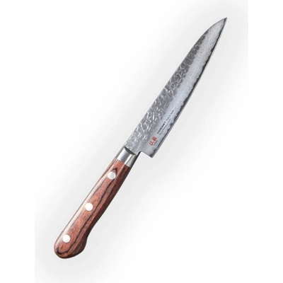 Suncraft nôž Petty 13,5 cm Senzo Universal Tsuchime Damascus