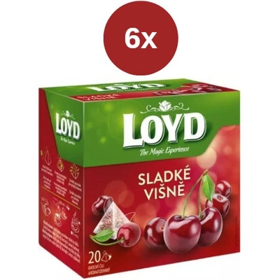 Loyd Tea pyramída sladké višne 6 x 40 g