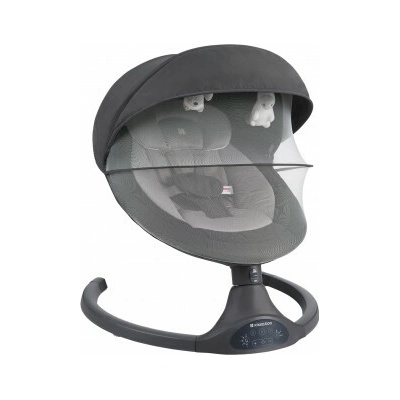KikkaBoo Houpací lehátko elektrické Codie Dark Grey