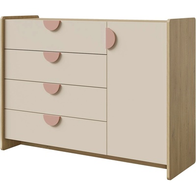Catalina Lexi 123 cm So 4 Zásuvkami A Dvierkami