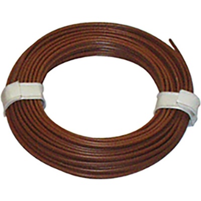 econ connect ZKL014BR5 opletenie / lanko 2 x 0.14 mm² hnedá 5 m