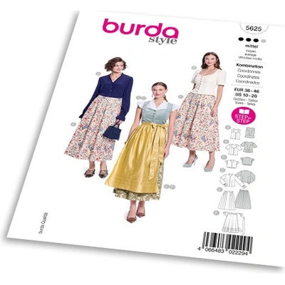 Střih Burda 5625 Kroj dámský - Tyrolsko – Hledejceny.cz