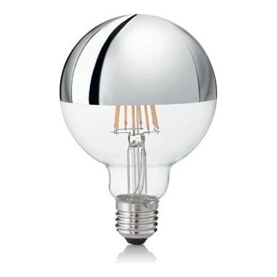 CLASSIC GLOBO LED filament žárovka E27 G95 9W 930lm 3000K chromová, nestmívatelná
