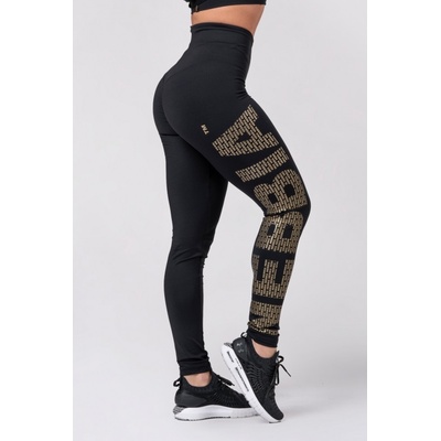 Nebbia legíny intense Gold print 827 čierné
