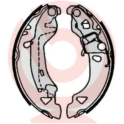 BREMBO Sada brzdových čeľustí S23513