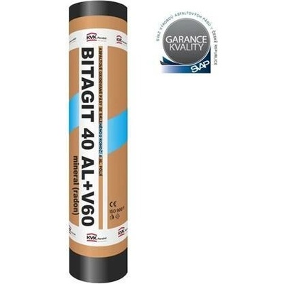 KVK Parabit Klasický oxidovaný pás BITAGIT 40 AL + V60 mineral (radon) (AL+V S4)