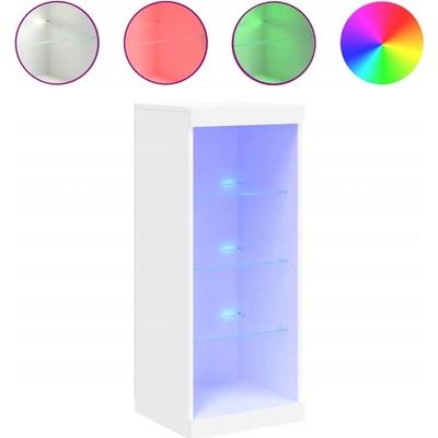VidaXL Skříňka s LED osvětlením, bílá, 41x37x100 cm