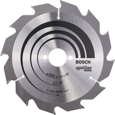 Bosch Accessories Pilový kotouč Optiline Wood 190 x 30 x 2,6 mm, 48 2608640617 – Hledejceny.cz
