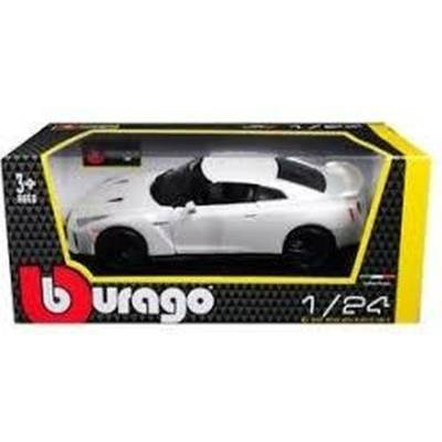 Bburago Plus Nissan GT R biela metalíza 1:24