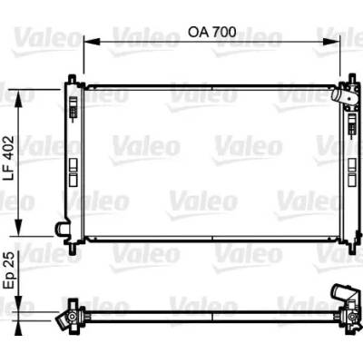 VALEO Chladič vody VA 735200