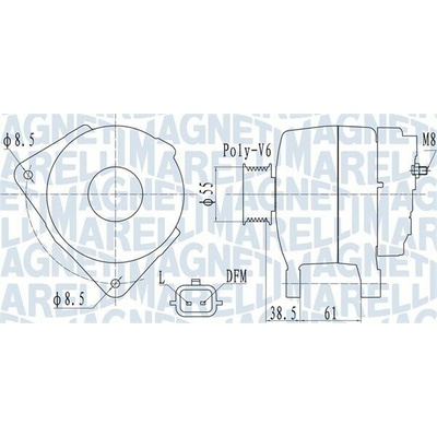 Generátor MAGNETI MARELLI 063732098010