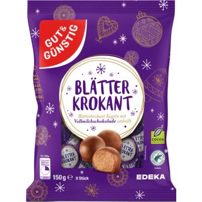 G&G vánoční mléčné kuličky s krokantem a lískovými oříšky 150 g