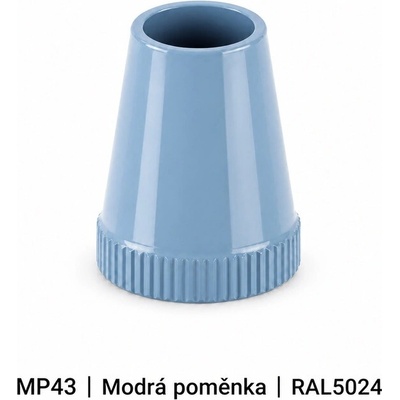 Bohemia-Design Průchodka kabelu se svorníkem kovová čepička M10x1 různé barvy, Barva Modrá pomněnka MP43 – Hledejceny.cz