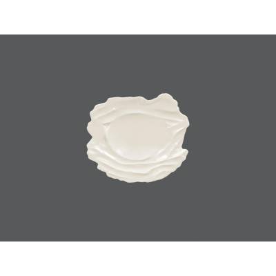 RAK Porcelain Sketches Tanier reliéfny plytký 20 x 27 cm biely