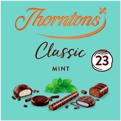 Thorntons výběr hořkých čokolád plněných mátovým krémem 233 g