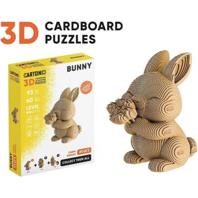 Cartonic 3D puzzle Zajíček 93 ks