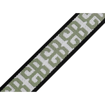 Oboustranný popruh šíře 38 mm, střední, 5 zelená sv.