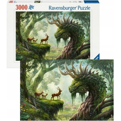 Ravensburger Probuzení lesního draka 3000 dílků