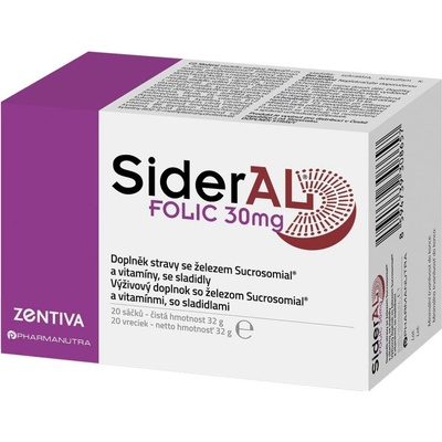 SIDERAL folic 30 mg 20 sáčků