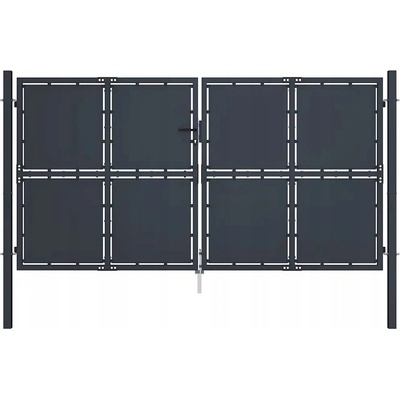 vidaXL Zahradní brána ocel 300 x 150 cm antracitová