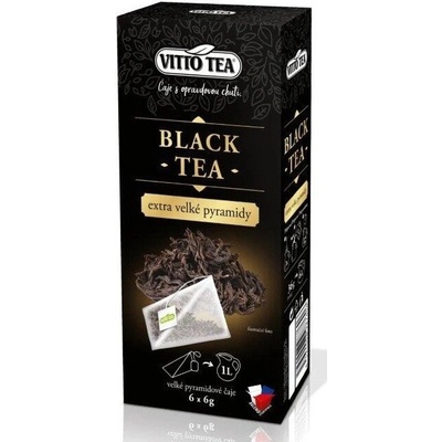 Vitto tea Extra velké pyramidy black tea 6 x 6 g