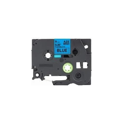 Kompatibilní páska s Brother TZ-FX521/TZe-FX521 9 mm x 8 mm Flexi černý tisk/modrý podklad – Hledejceny.cz