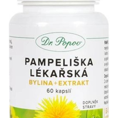 Dr.Popov Pampeliška lékařská kapsle 60 kusů 36 g