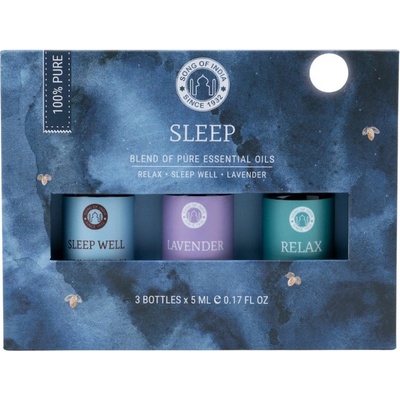 Song of India Spánková aromaterapie sada esenciálních olejů 3 x 5 ml