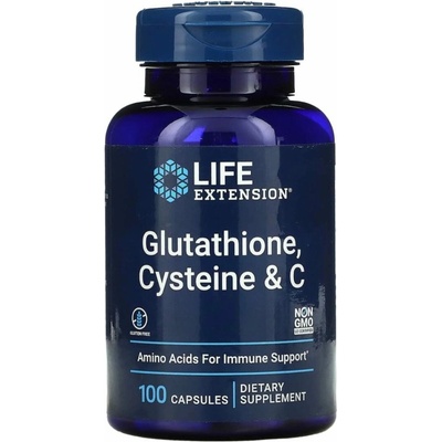 Life Extension Glutatión cysteín a Vitamín C Glutatión cysteín a C 100 Veg kapsúl