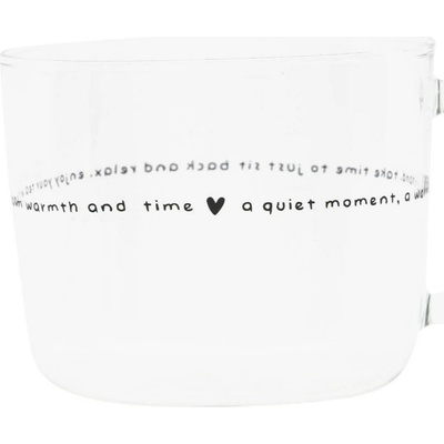 Bastion Collection s Skleněný hrnek Quiet Moment , čirá barva, sklo 400 ml