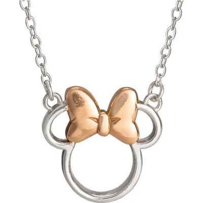 Disney strieborný bicolor náhrdelník Minnie Mouse N900521TL