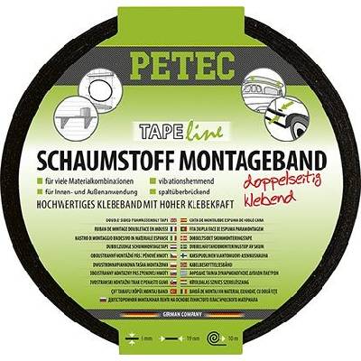 Petec 87200 Lepiaca páska obojstranná 87200 čierna