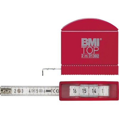 BMI svinovací metr s průzorem 3mx13mm bílý bmi