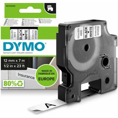 DYMO pásky D1 12mm štandard Čierna na bielej