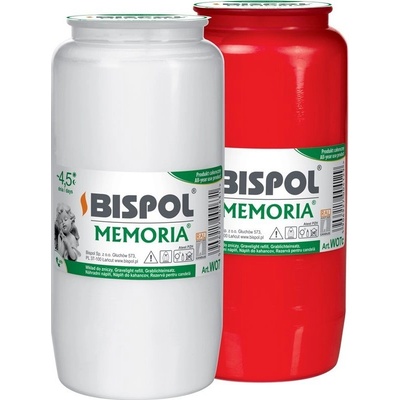 Bispol Hřbitovní olejová dušičková pietní 14x6,7cm červená 320 g