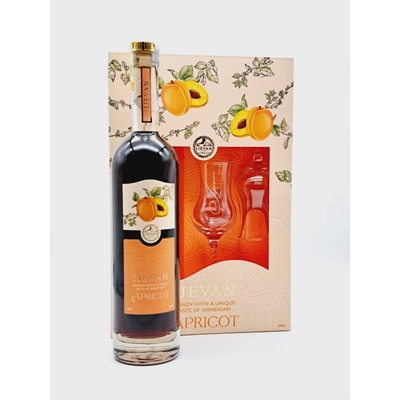 Ijevan Apricot Brandy 7y 30% 0,5 l (dárkové balení 2 sklenice)