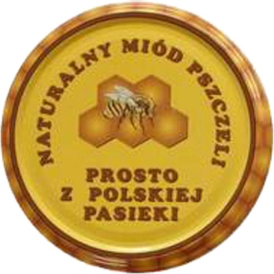 Kovové viečka na med 82 mm so 6 zárezmi – sada 750 ks