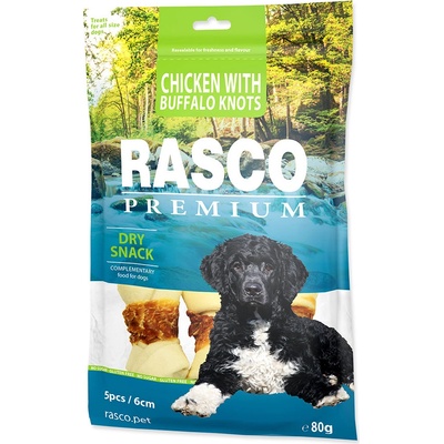 RASCO Premium uzle byvolí 6 cm obalené kuracím mäsom 80 g