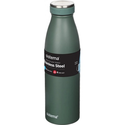 Sistema Stainless Steel termoska 500 ml tmavě zelená