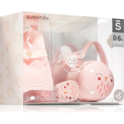 Suavinex dárkový baby set Bonhomia růžová
