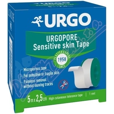 URGO PORE Náplast netkaný textil 2,5 cm x 5 m