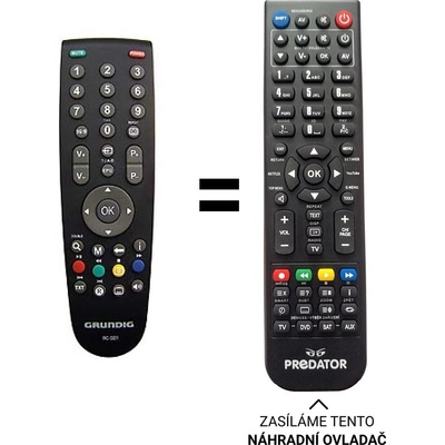 Dálkový ovladač Predátor ECG 22LHD111DVB-T – Hledejceny.cz