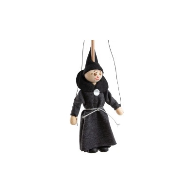 Mašek umělecká výroba loutka ČARODĚJ 14 cm