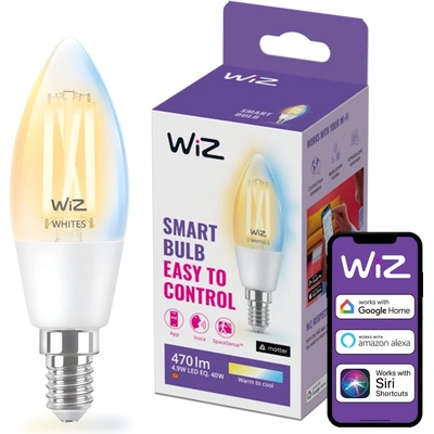 WiZ 871869978719601 LED EEK2021 F A G E14 4.9 W = 40 W ovládání přes mobilní aplikaci 1 ks