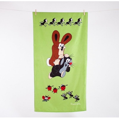 Matějovský plážová osuška Krteček 70 x 150 cm - Krtek a zajíček – Hledejceny.cz