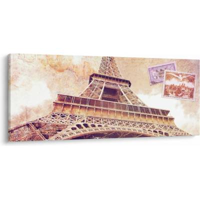 Obraz - Pohľad z Paríža, jednodielne 120x50 cm