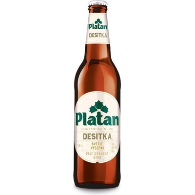 Platan 10 světlé výčepní 4% 0,5 l (sklo)