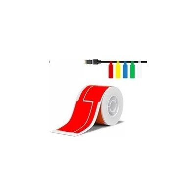 Niimbot štítky na kabely T 25 x 76 mm 200 ks Červené pro B21 B21S B3 B1S 1EA01174101