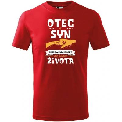 Dobrý triko dětské tričko Nerozlučná dvojka Červená – Hledejceny.cz