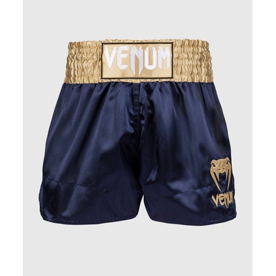Venum Muay Thai šortky Classic Navy Blue/Gold